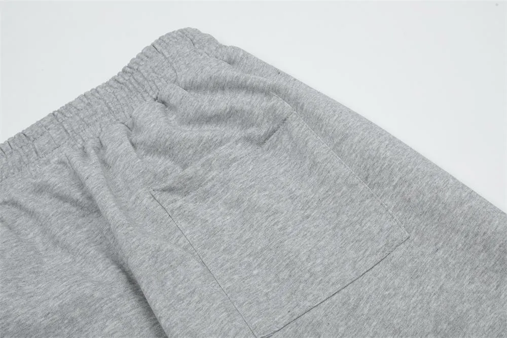 Simple Letter Embroidered Sports Straight Pants Men's American-style Loose Loose Wide-leg Casual Pants With Loose Waist