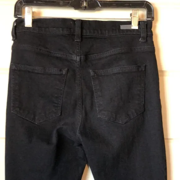 Sneak Peek Skinny High Rise Leg Front Slit Fringe Raw Hem Ankle Jeans Size 5