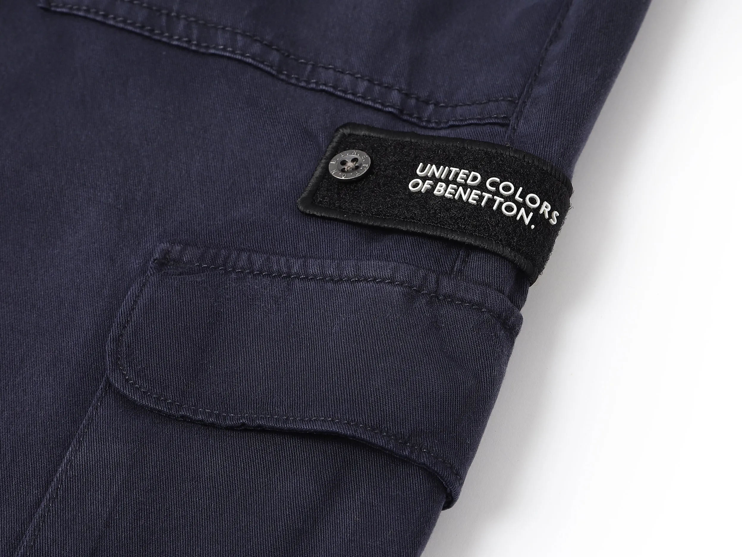 Solid Cargo Fit Cargo Pants