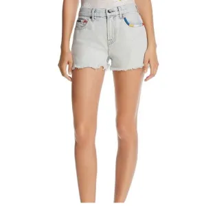 Splendid x Margherita Embroidered Denim Shorts Size 25