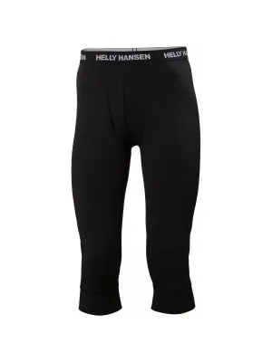 Spodnie termoaktywne męskie Helly Hansen Lifa Merino Midweight 3/4 Pant czarny