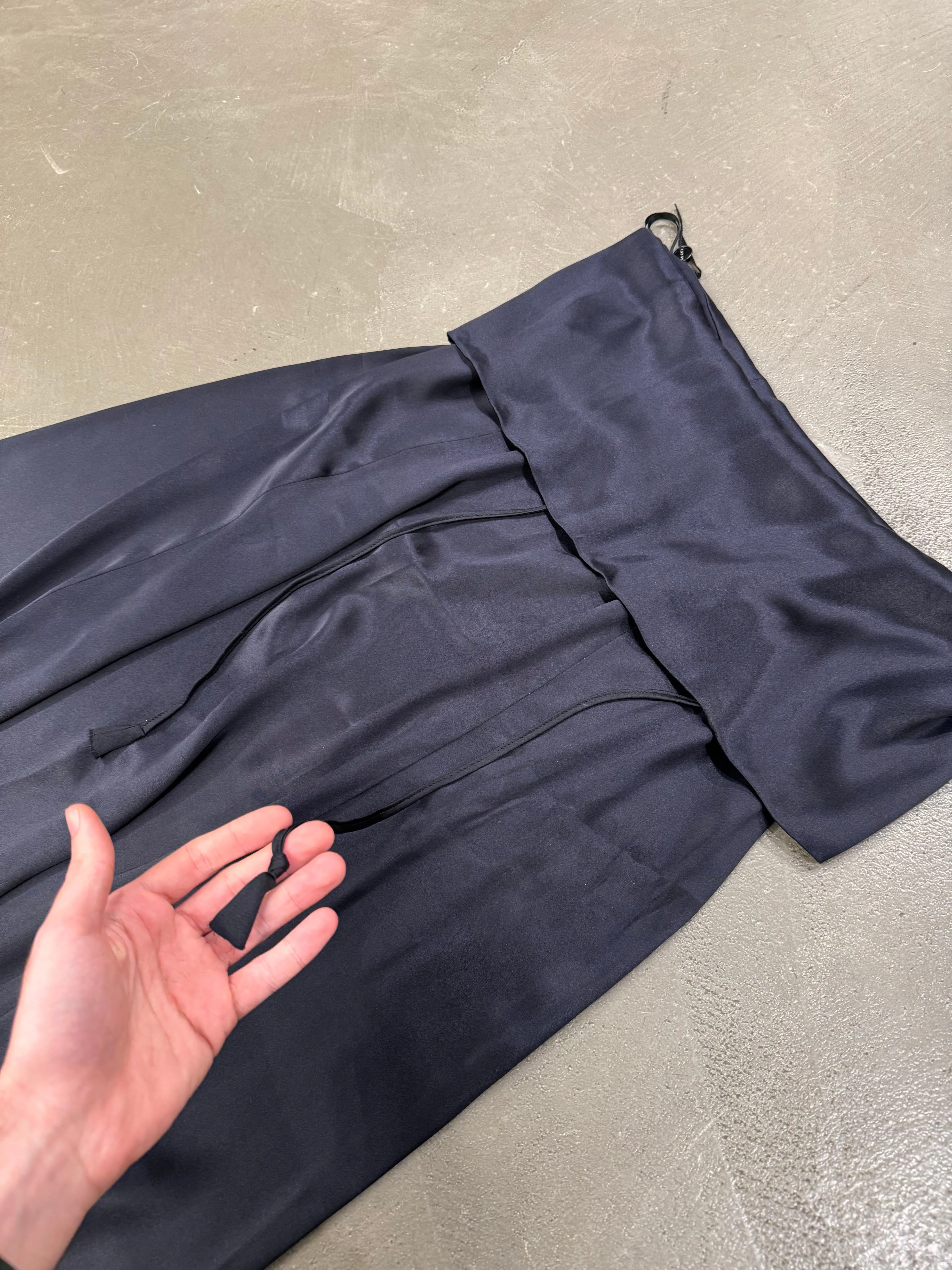 S/S2002 Gucci by Tom Ford black silk harem pants
