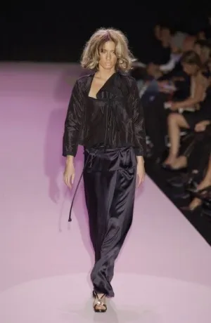 S/S2002 Gucci by Tom Ford black silk harem pants