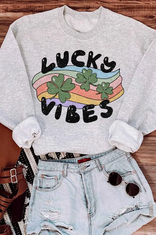ST. PATRICK'S - LUCKY VIBES GRAPHIC SWEATSHIRT