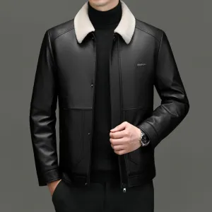 Stain-resistant 3 In 1 Thickened PU Jacket for Men