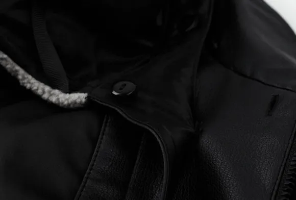 Stain-resistant 3 In 1 Thickened PU Jacket for Men