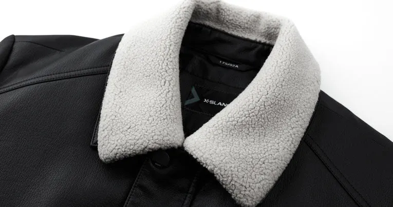 Stain-resistant 3 In 1 Thickened PU Jacket for Men