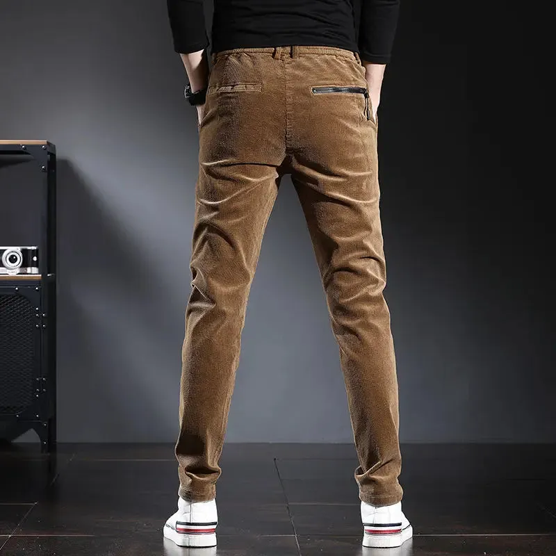 StellarMode Herbst Winter Hochbund Cordhose für Herren