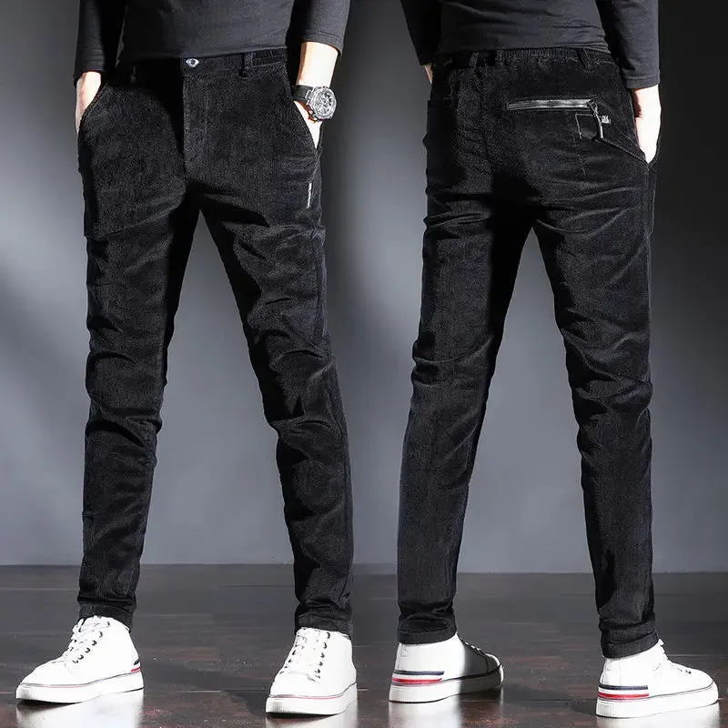 StellarMode Herbst Winter Hochbund Cordhose für Herren