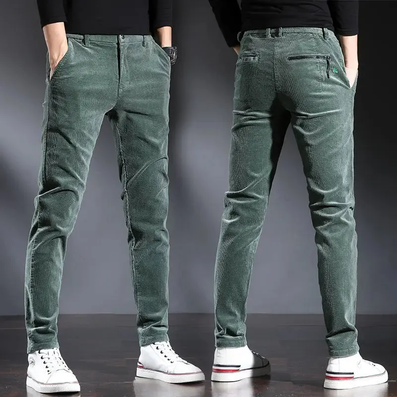 StellarMode Herbst Winter Hochbund Cordhose für Herren