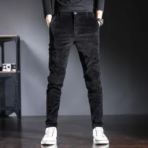 StellarMode Herbst Winter Hochbund Cordhose für Herren