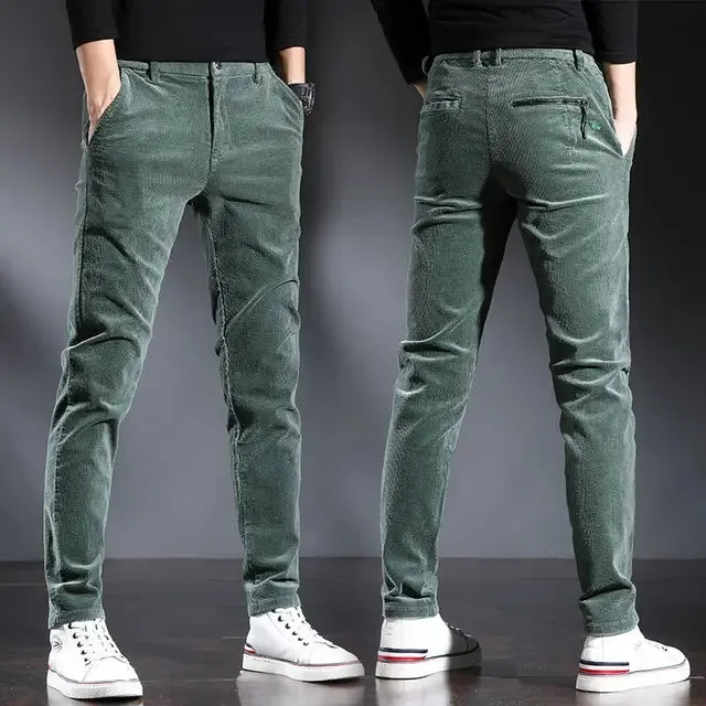 StellarMode Herbst Winter Hochbund Cordhose für Herren