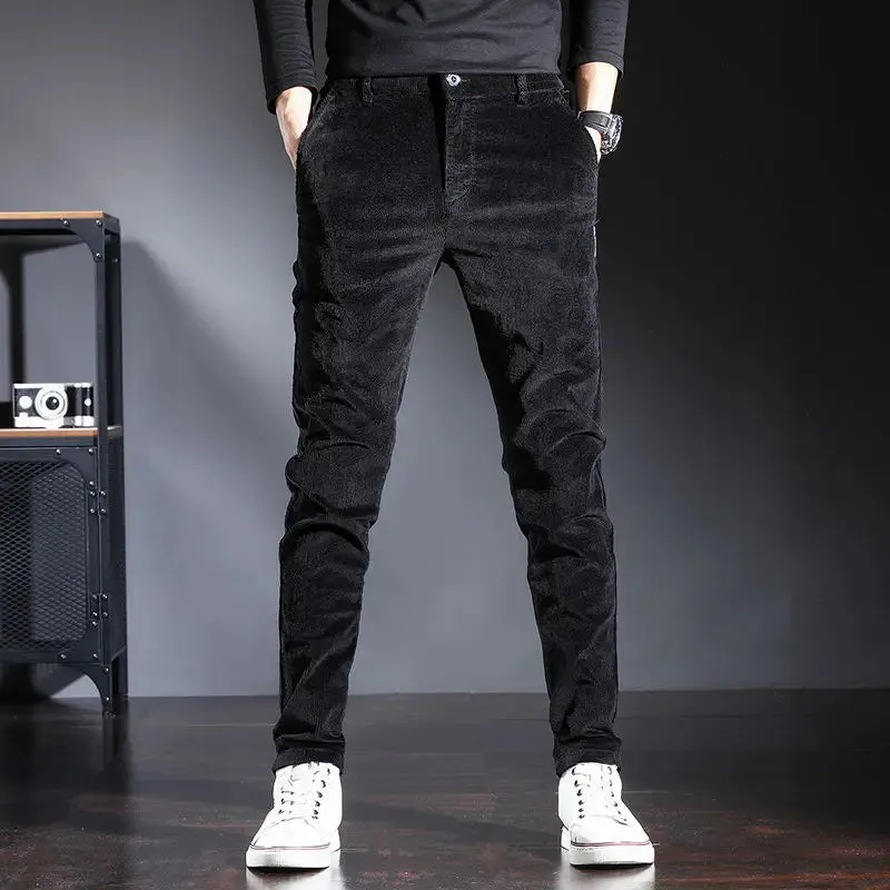 StellarMode Herbst Winter Hochbund Cordhose für Herren