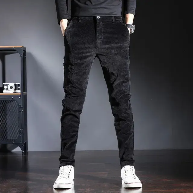 StellarMode Herbst Winter Hochbund Cordhose für Herren