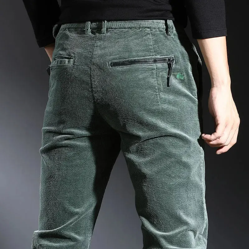 StellarMode Herbst Winter Hochbund Cordhose für Herren