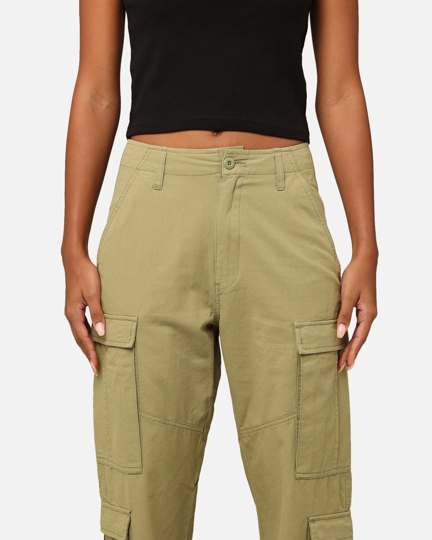 Stüssy Women's Surplus Cargo Pants Pigment Artichoke
