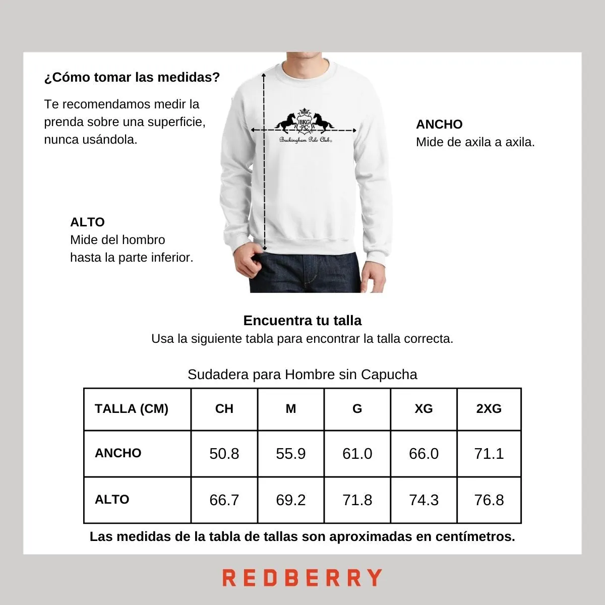 Sudadera Hombre Buckingham Polo Club Logo