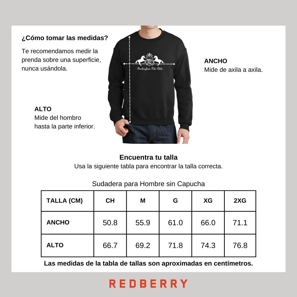 Sudadera Hombre Buckingham Polo Club Logo