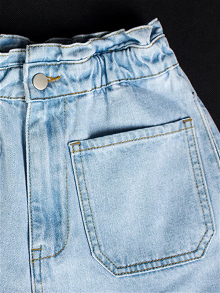 Super Cool Simple Style Harem Pants Extra Loose Women Denim Jeans for All Season