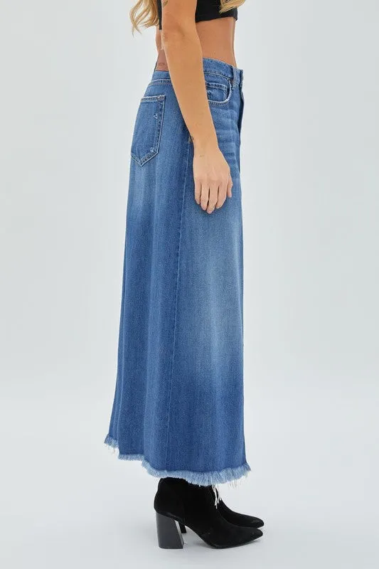 Super Soft Maxi Denim Skirt