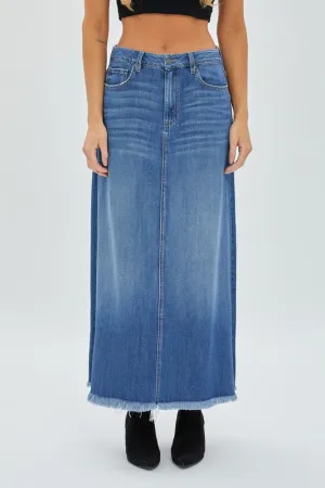 Super Soft Maxi Denim Skirt