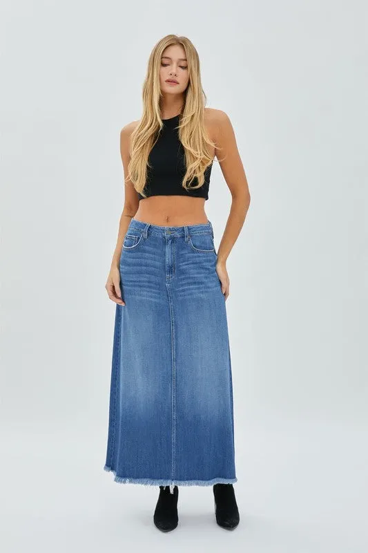 Super Soft Maxi Denim Skirt