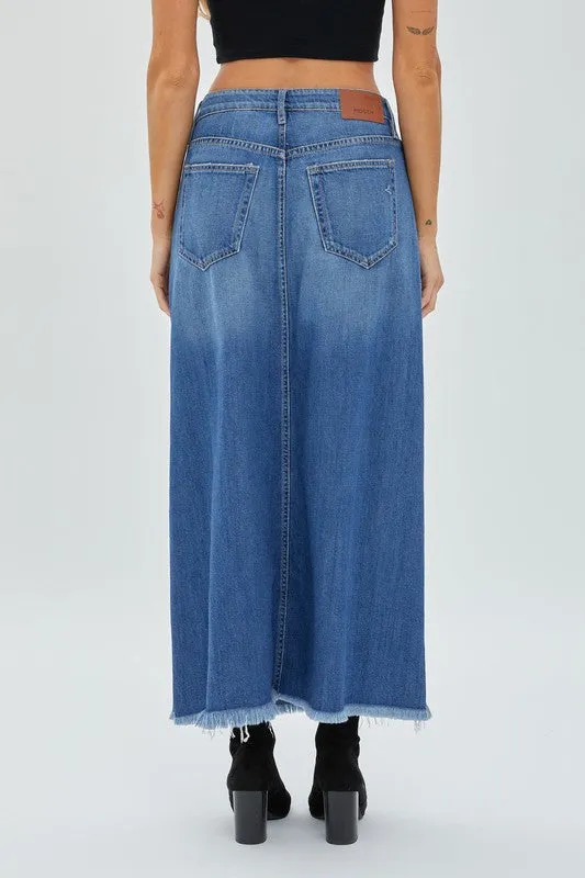 Super Soft Maxi Denim Skirt
