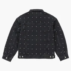 Supreme Studded Seam Denim Trucker Jacket Black