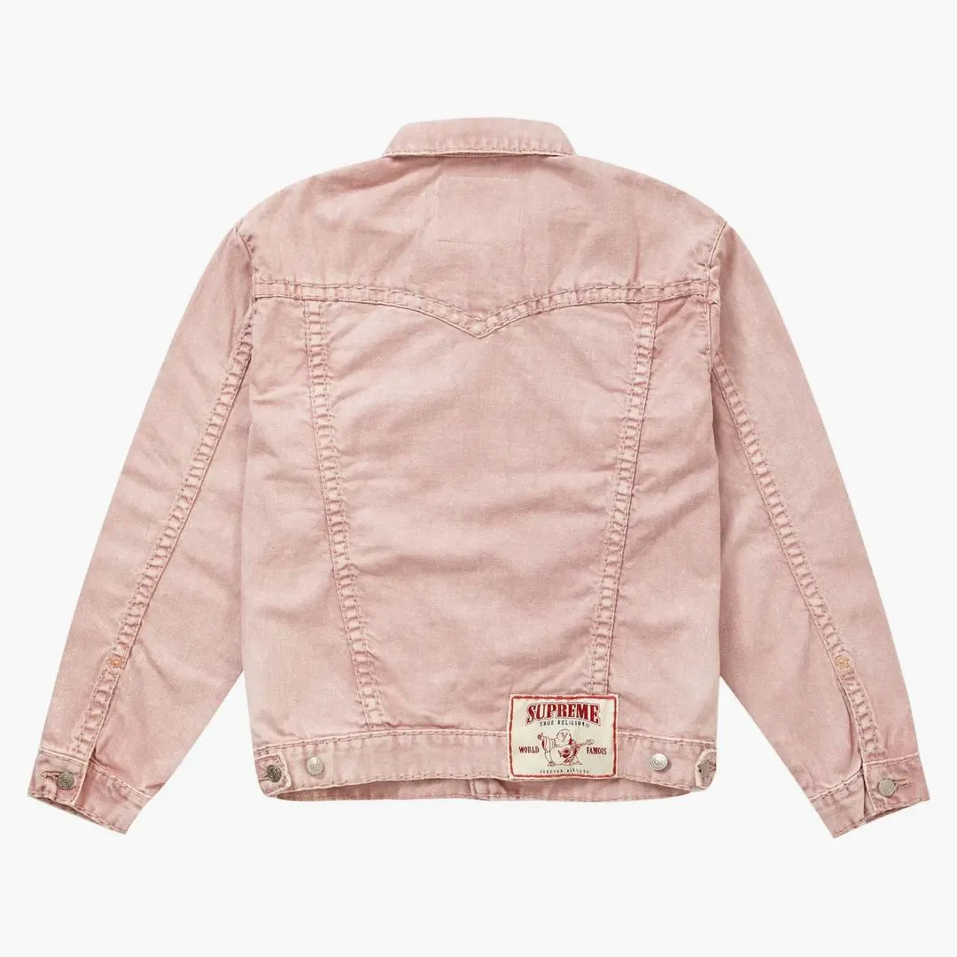 Supreme True Religion Denim Trucker Jacket Pink