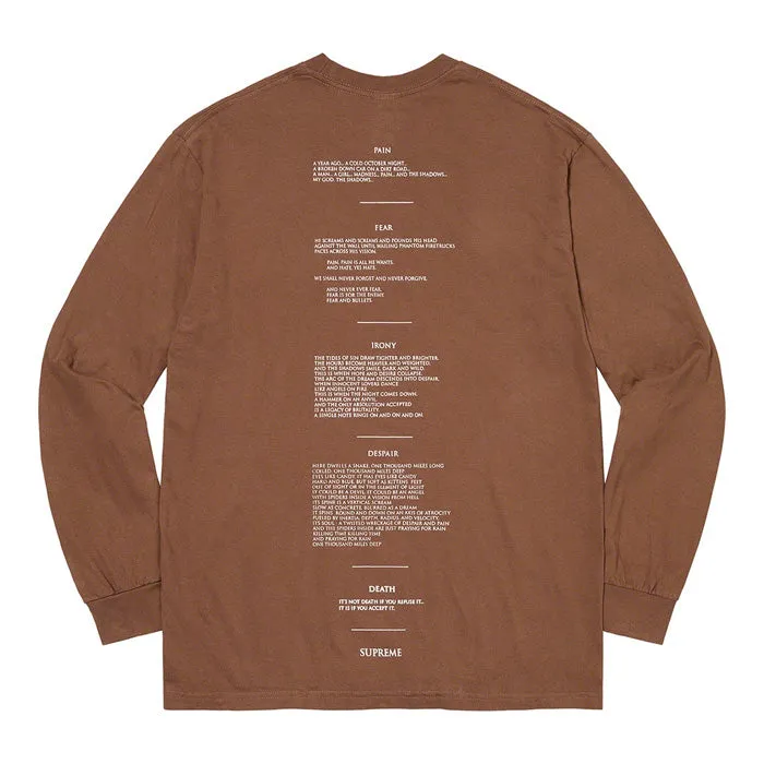 Supreme/The Crow L/S Tee- Brown