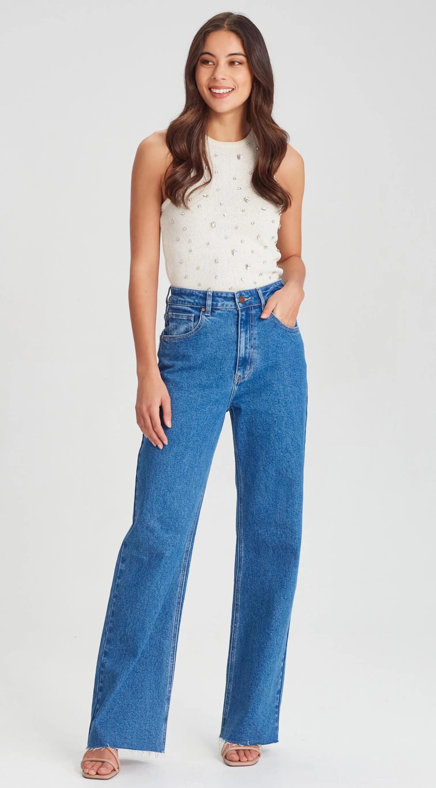SUZIE | Wide Leg Jean Sorrento Blue