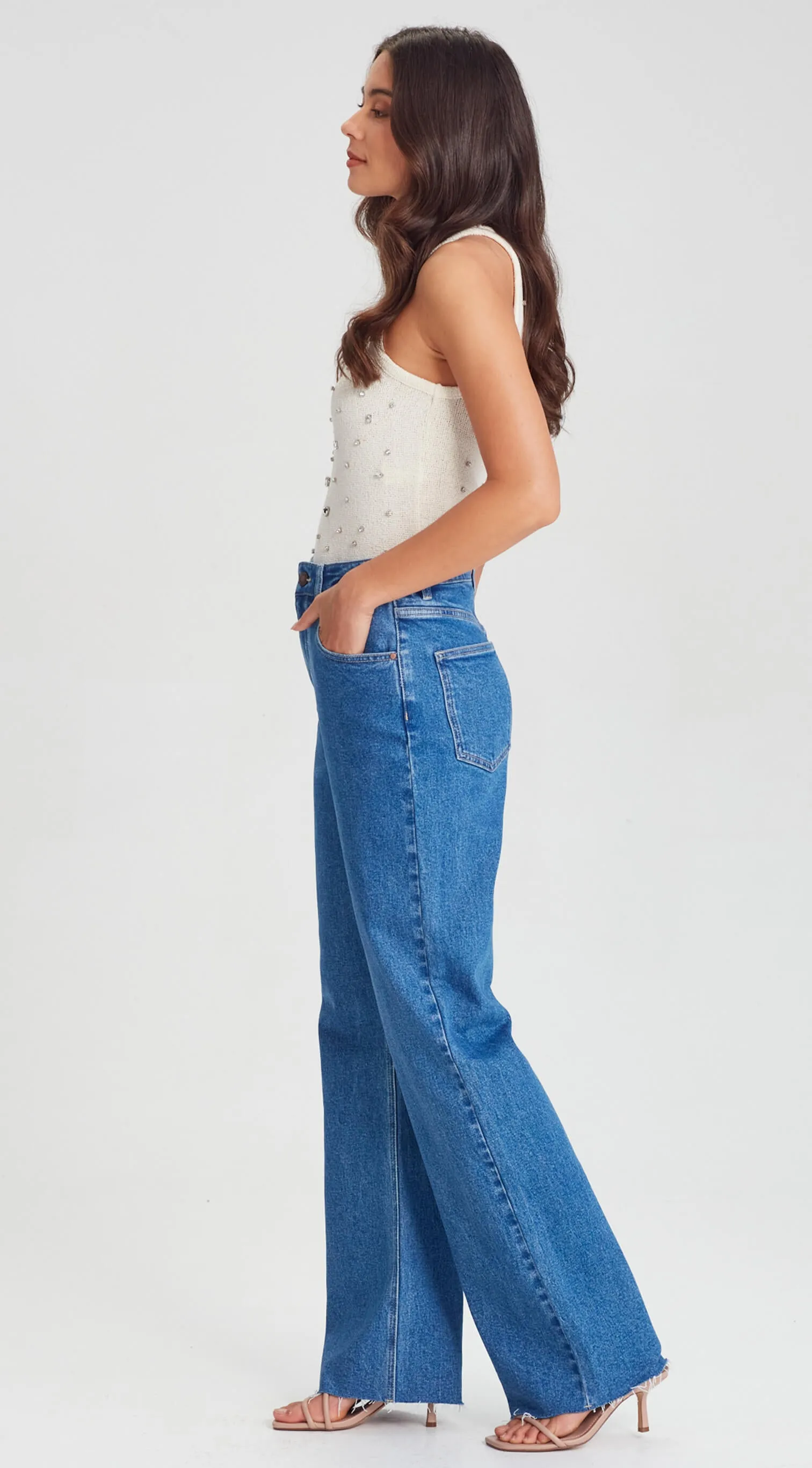 SUZIE | Wide Leg Jean Sorrento Blue