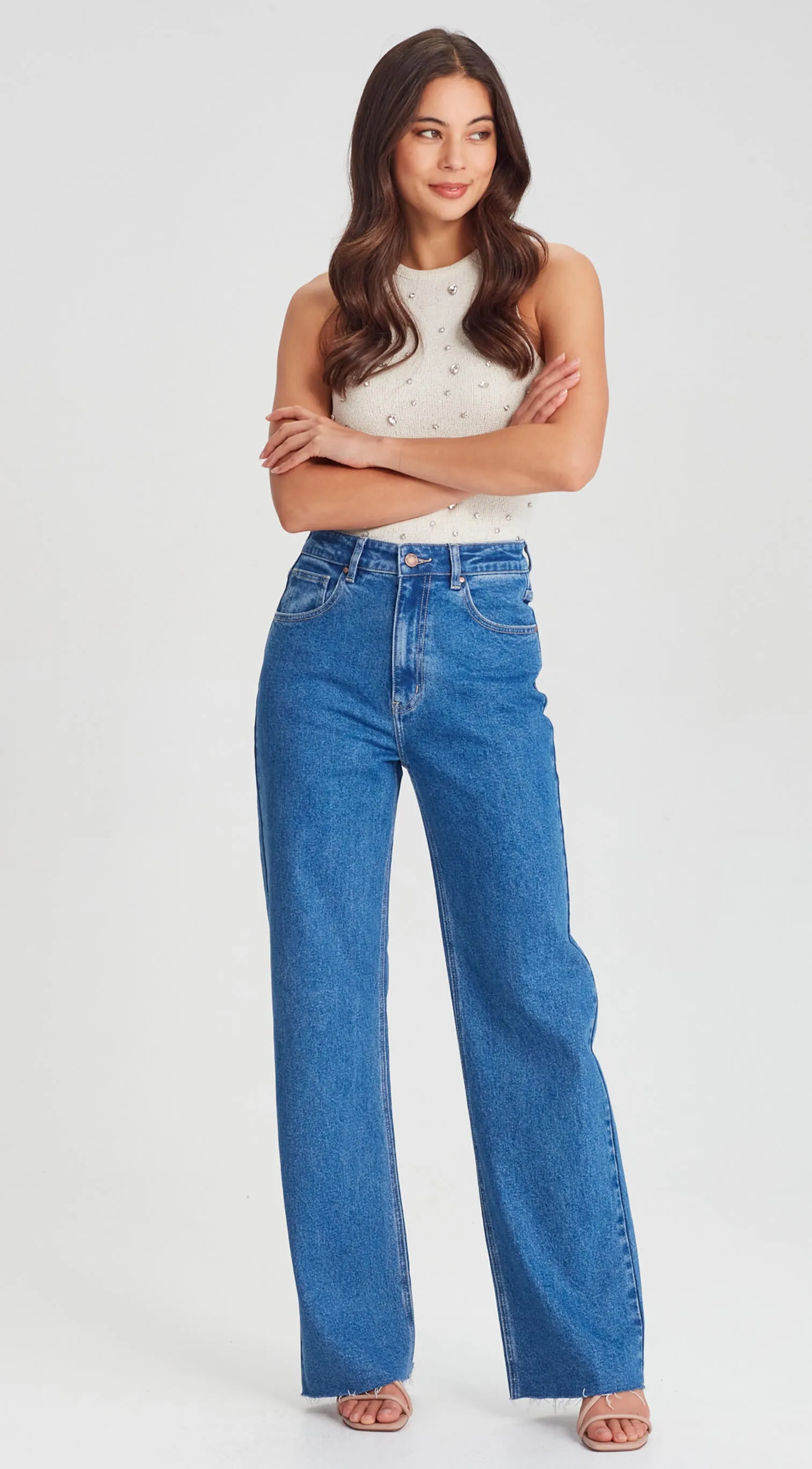 SUZIE | Wide Leg Jean Sorrento Blue