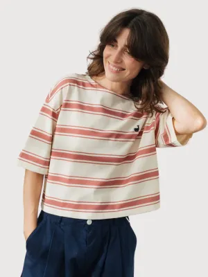 T-shirt Fingal BrownStripe Woman Cotton | Twothirds