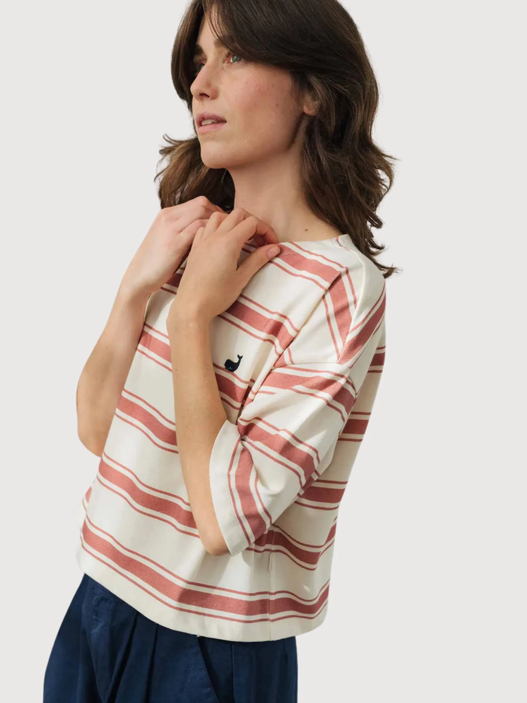 T-shirt Fingal BrownStripe Woman Cotton | Twothirds