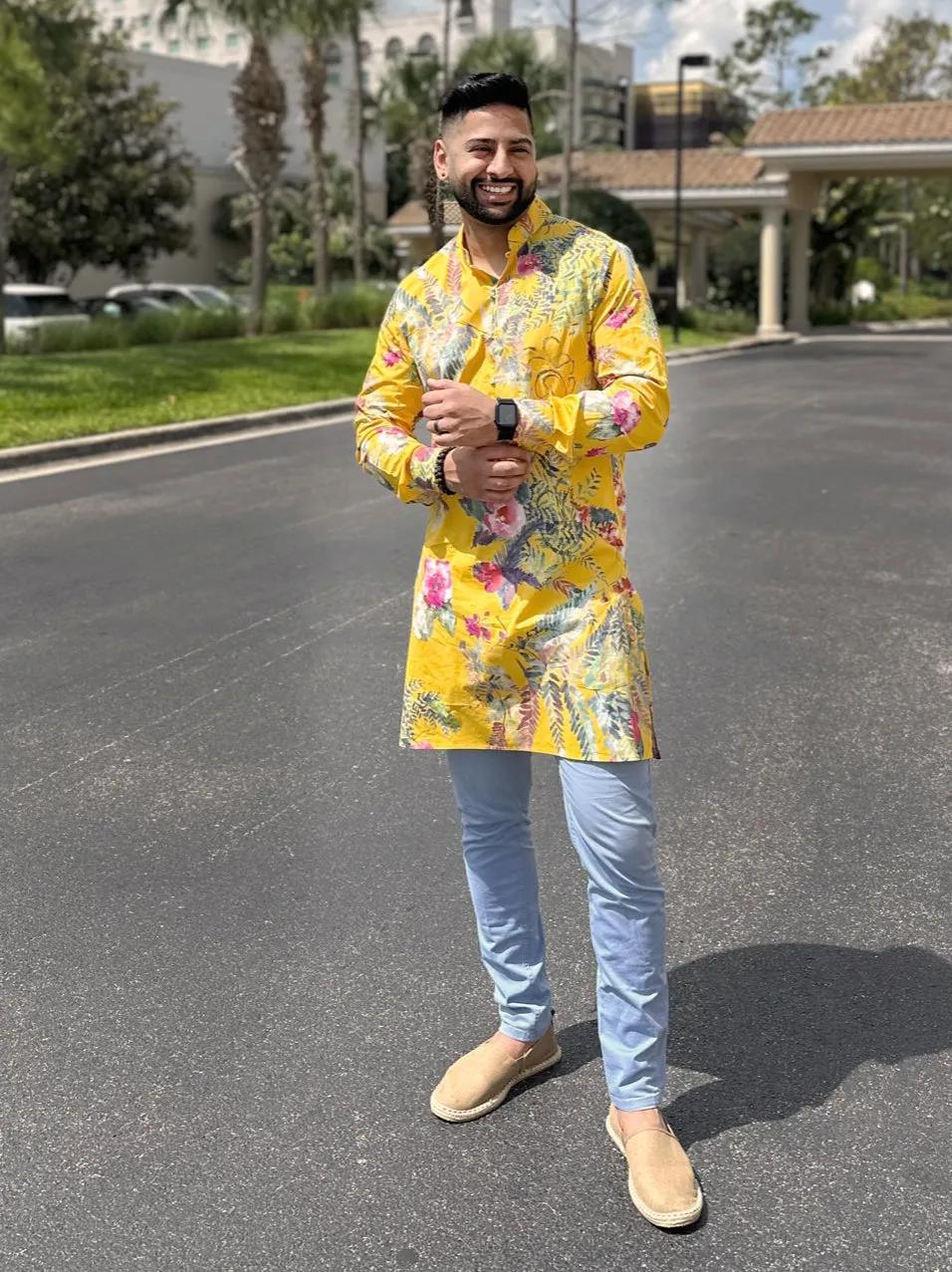 TEJAS Caribbean Floral Kurta