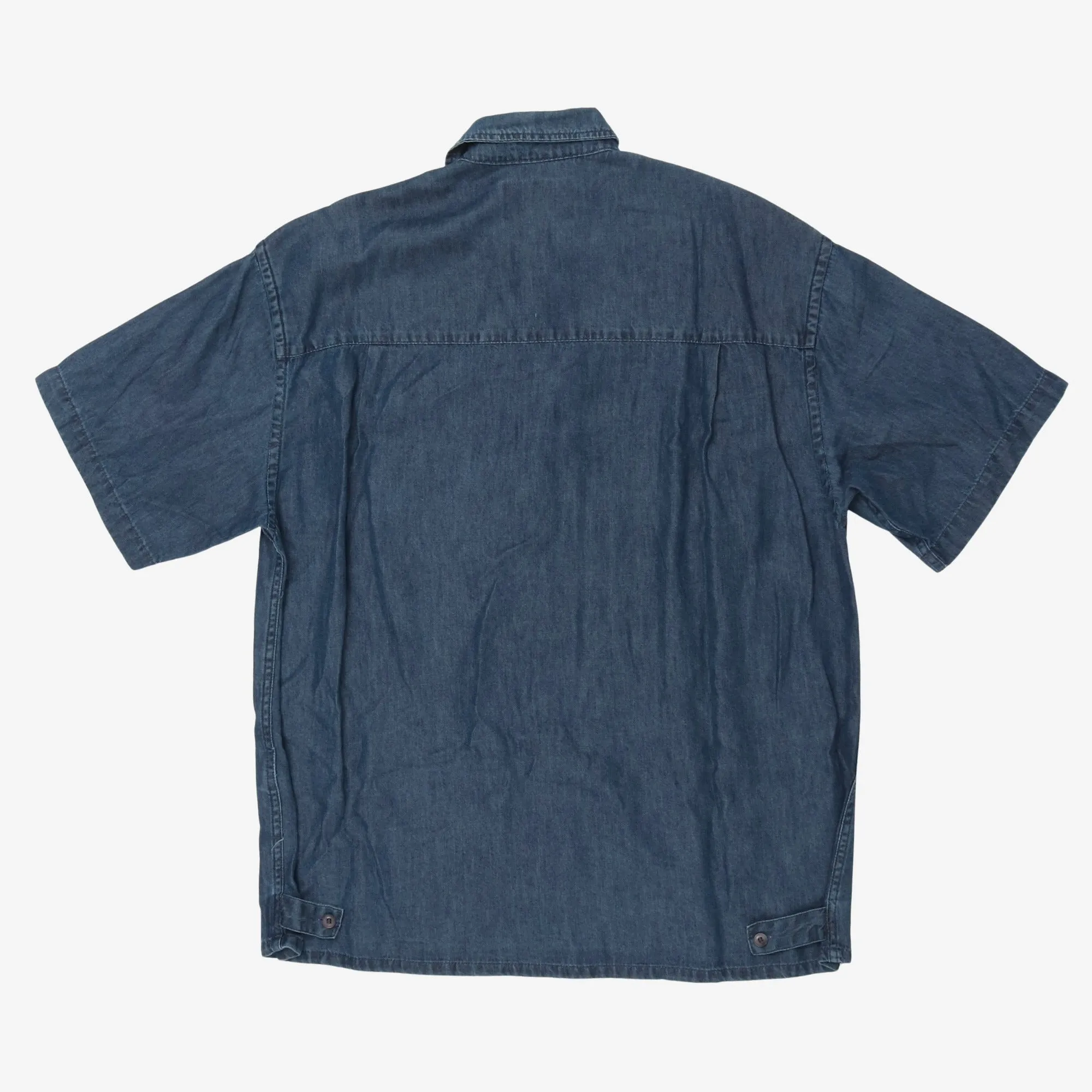 Tencel Denim Half Trucker Shirt