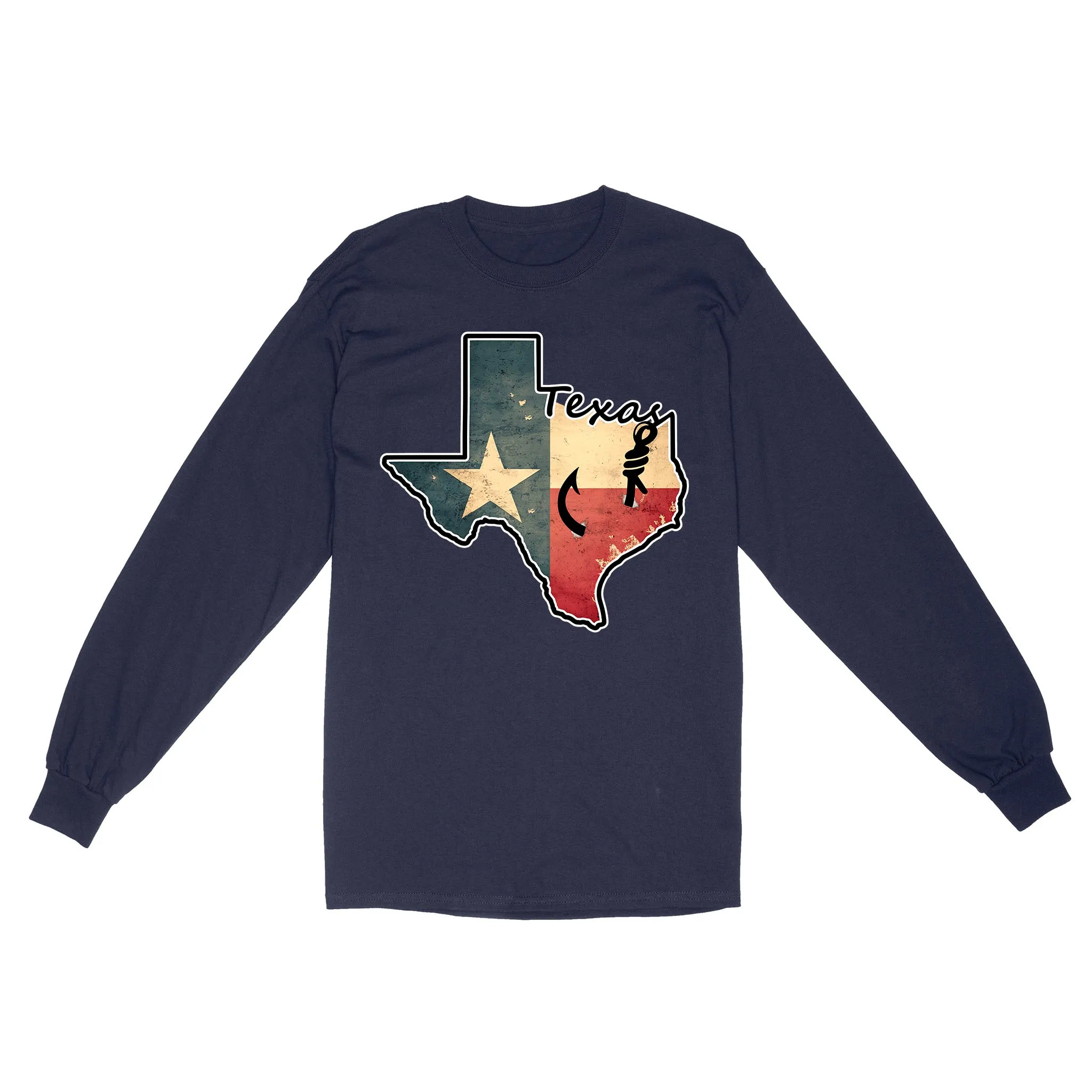 Texas fishing shirt with Texas flag for fisherman Texas fishing forum A234