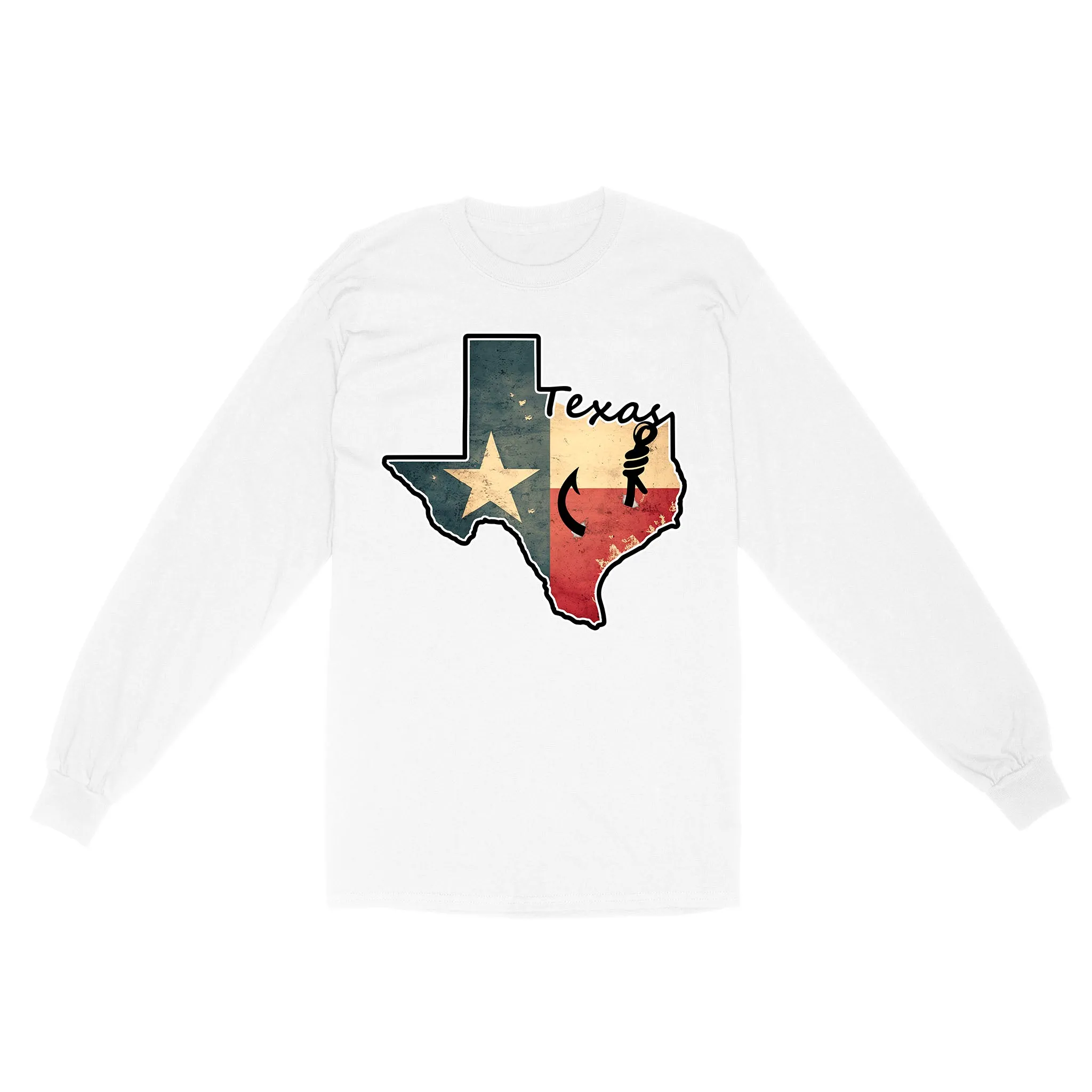 Texas fishing shirt with Texas flag for fisherman Texas fishing forum A234