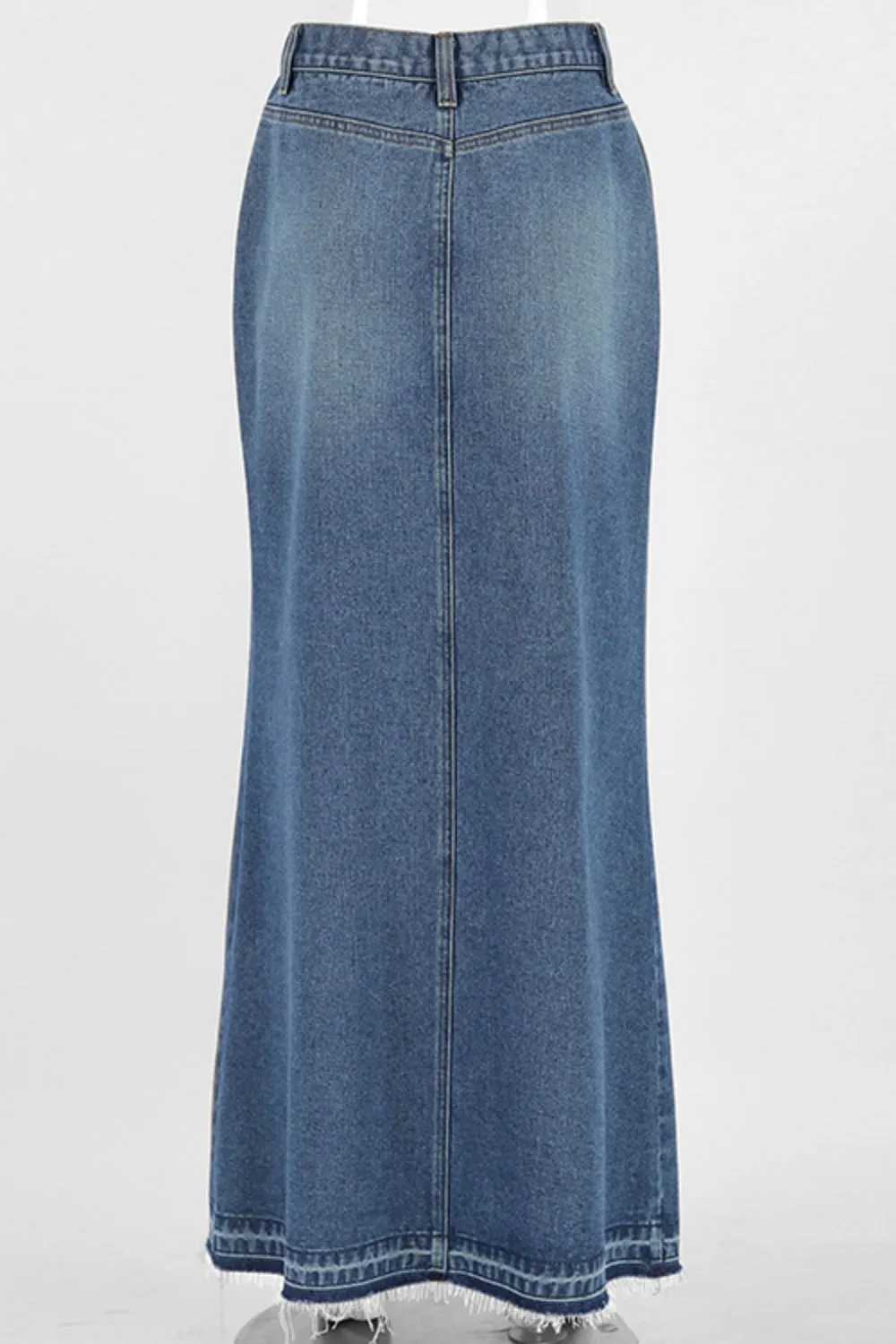 The Wild Grace Denim Maxi Skirt