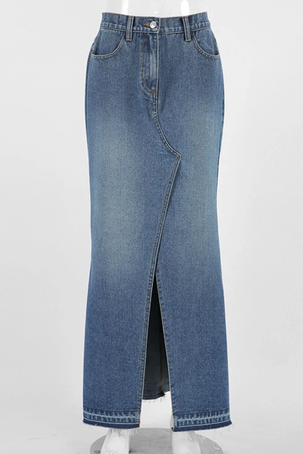 The Wild Grace Denim Maxi Skirt
