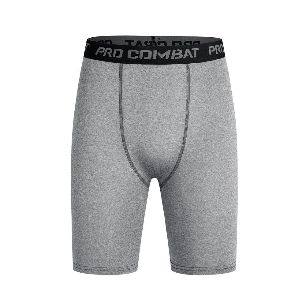Tight Pants Men's Compression Fitness Basketball Half Length Shorts Sports Training Running High Elastic Base Quick-Drying Summer