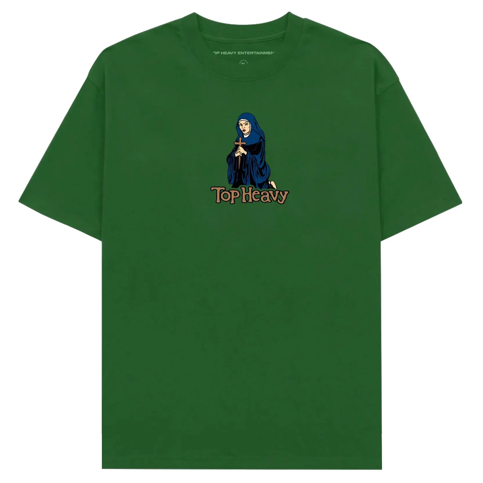 TOP HEAVY Unholy Tee Kelly Green