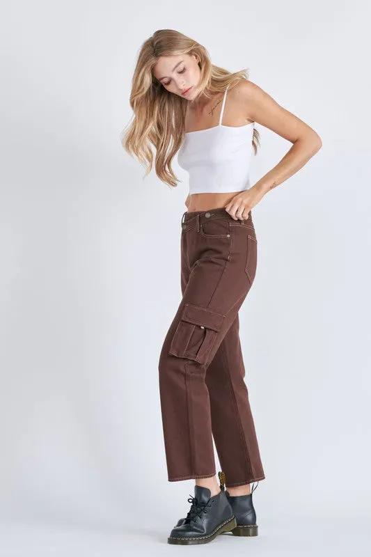 Tracey High Rise Cargo Jeans