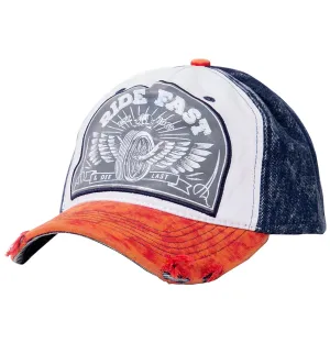 Trucker Cap im Vintage Denim Look «Ride Fast»