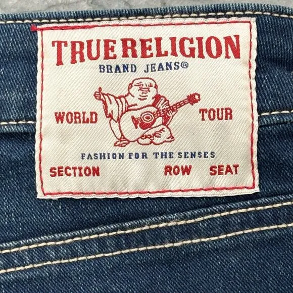 True Religion Jennie Mid Rise Raw Hem Shorts