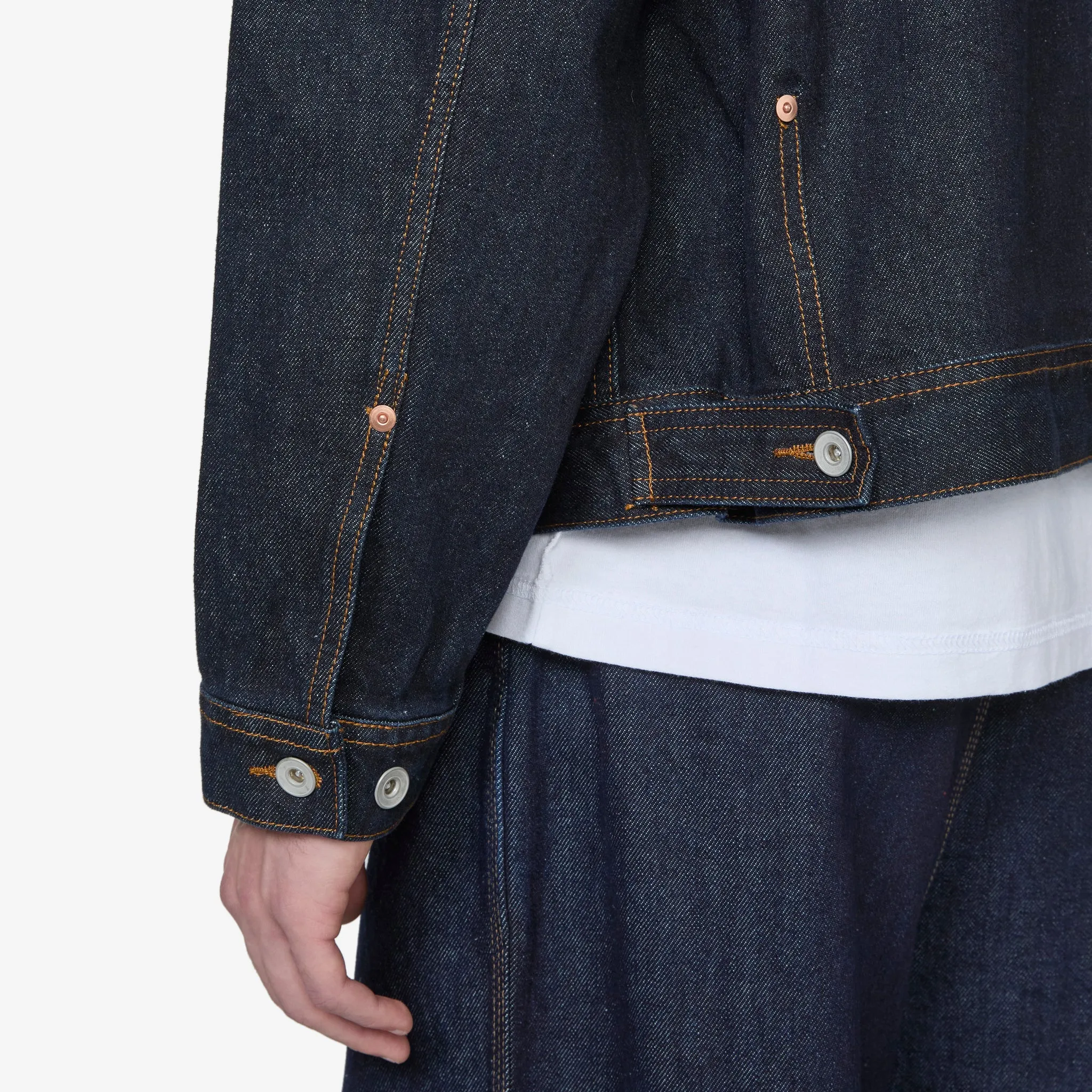 Type-1 Denim Trucker Jacket One Washed