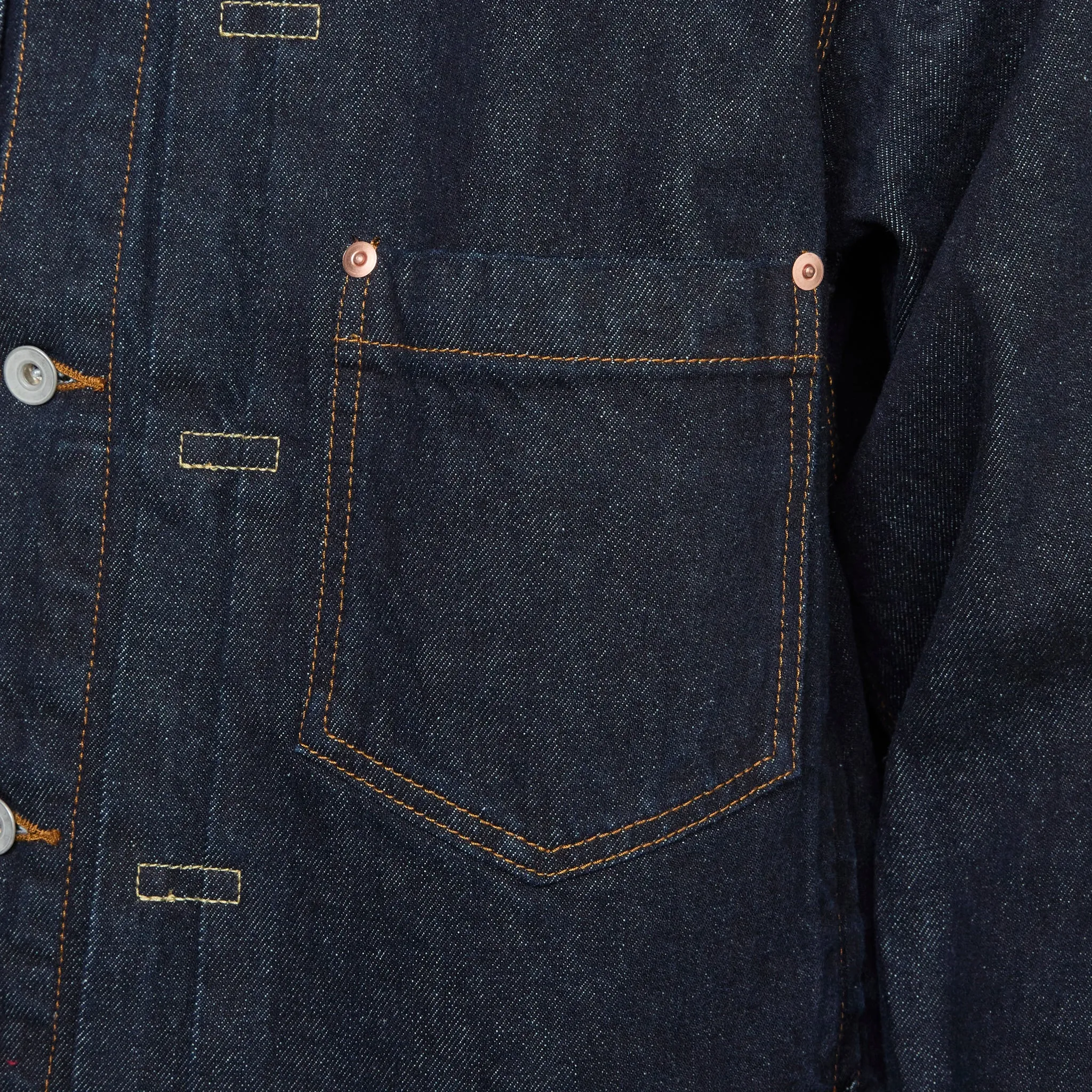 Type-1 Denim Trucker Jacket One Washed