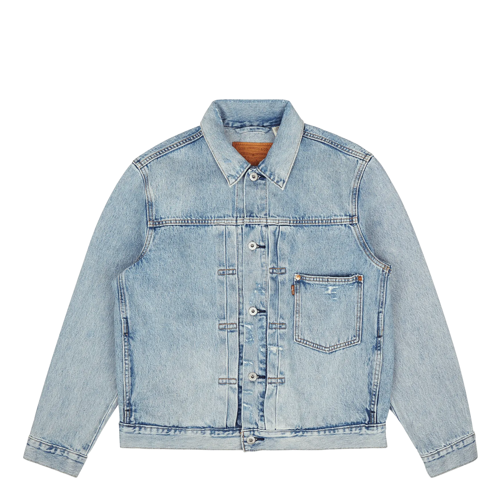 Type I Trucker Z7771  Light Indigo Worn In