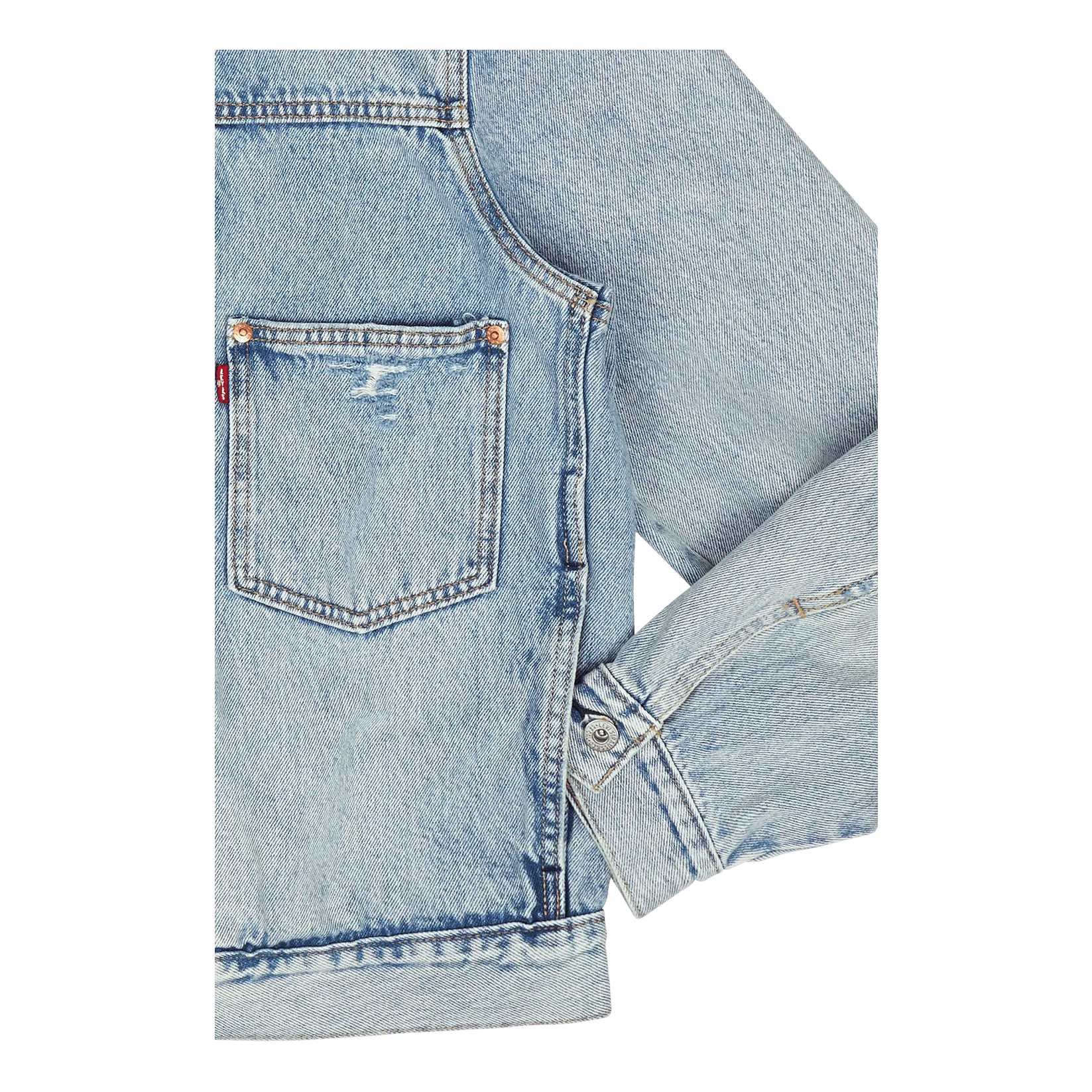 Type I Trucker Z7771  Light Indigo Worn In